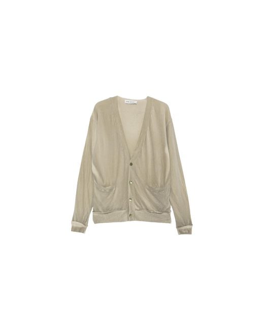 Our Legacy Black Parallel Cardigan "Moss Spray Dye Cherub Wool" M2263Pm" for men