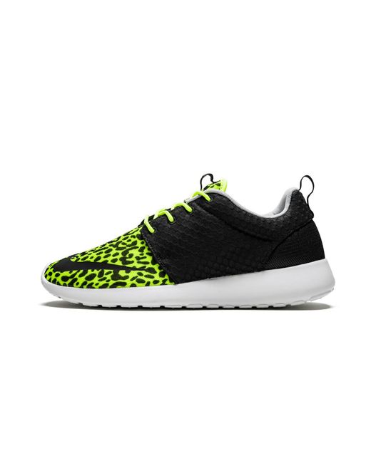 Nike Black Rosherun Fb "leopard" Shoes for men