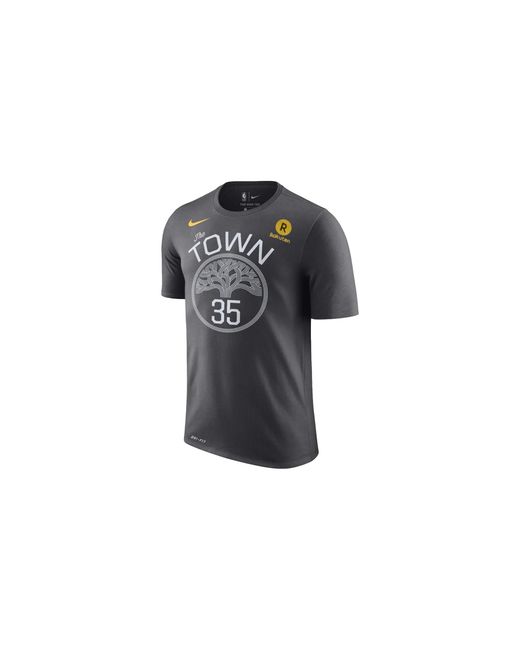 Nike Black Nba Gs Warriors The Town T-Shirt "Kevin Durant- Ax1G104" for men