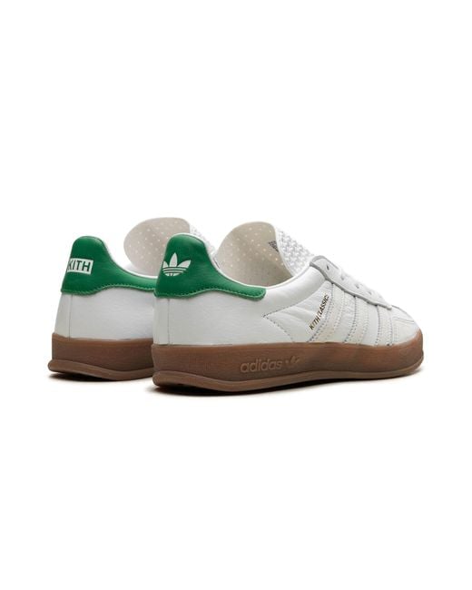 Adidas Black Gazelle Indoor "kith- White / Green" Shoes for men