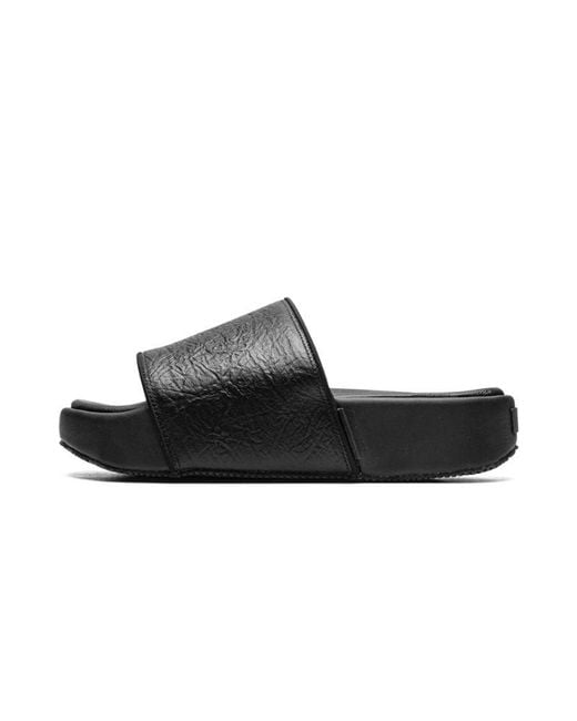 Y-3 Black Slide Shoes for men