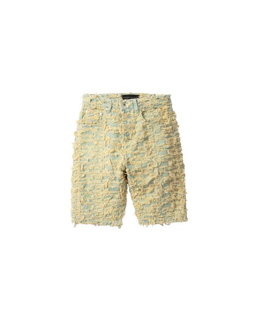 Who Decides War Black Husk Denim Shorts "Golden Musk" 2637 100000202Ds" for men