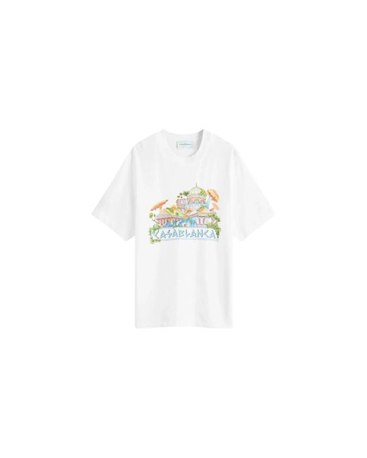 Casablanca Black The Road To Knowledge T-Shirt Mf24 Jts 001 02 Whit" for men
