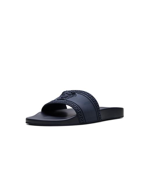 Versace Blue Palazzo Medusa Pool Slide Dsu5883 Dgo9G K83" for men