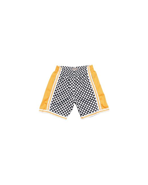 Mitchell & Ness Black Nba Checked Swingman Shorts "Los Angeles Lakers for men