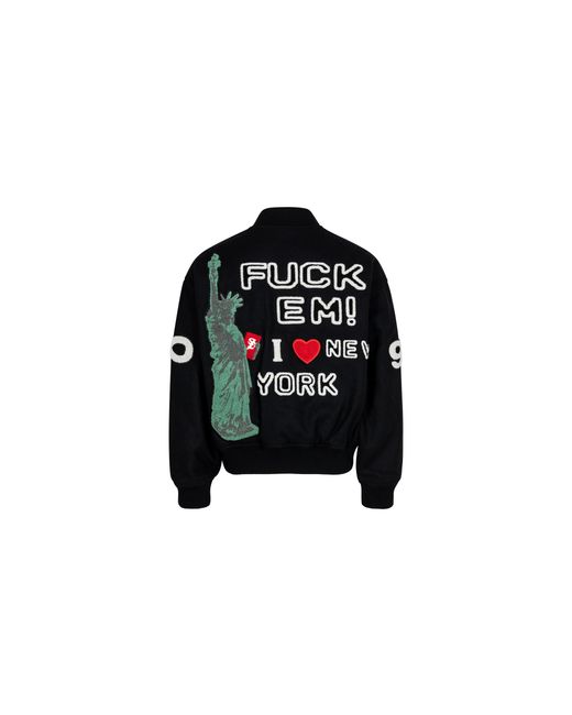 Supreme Black Tourist Varsity Jacket Su23197"
