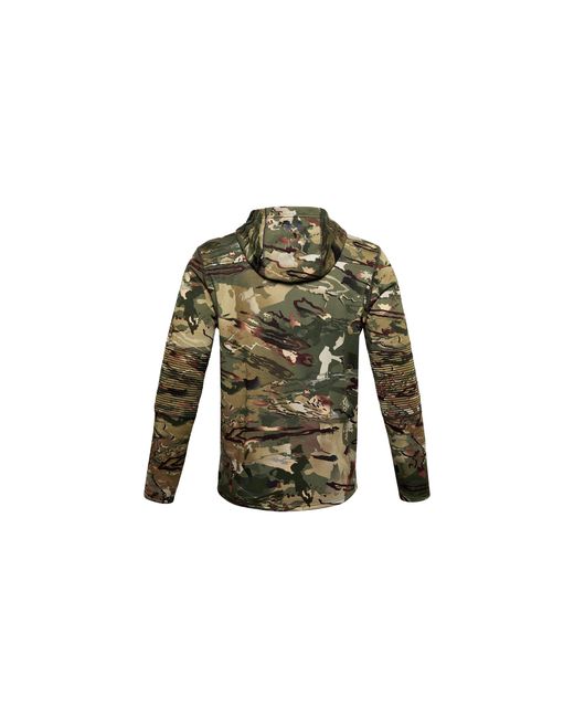 Under Armour Green Rut Fleece Hoodie "Forest 2.0 Camo 1343219 988" for men