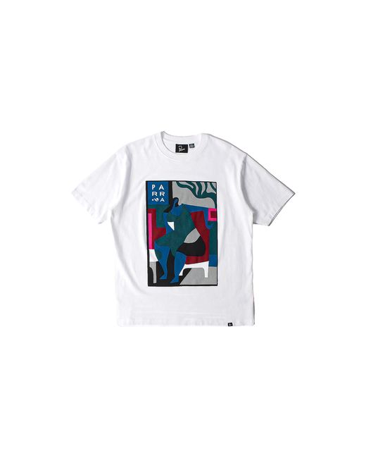 by Parra Black Leaving Now Short-Sleeve T-Shirt 55355 Wht" for men