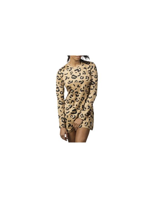 Reebok Black Melody Ehsani Printed Dress "Soft Camel" Cy6987"