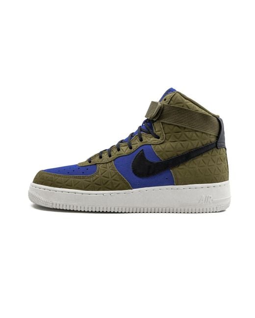 Nike Blue Air Force 1 Hi Prm Suede Flak"