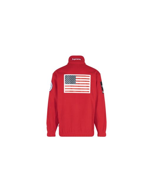 Supreme Red The North Face Trans Antarctica Expedition Fleece Jacket "Ss17" Su521"