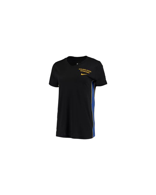 Nike Black Wonba Golden State Warriors V-Neck T-Shirt Av0068 010" for men