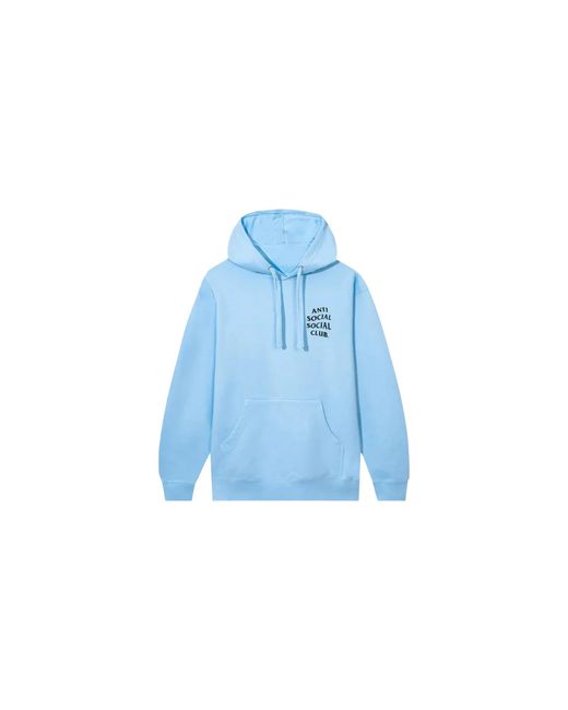 ANTI SOCIAL SOCIAL CLUB Blue Kkotch Hoodie Assc299 Blu" for men
