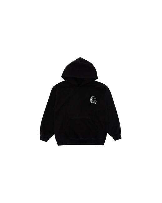 ANTI SOCIAL SOCIAL CLUB Black Weathered Hoodie Asscfw2554" for men