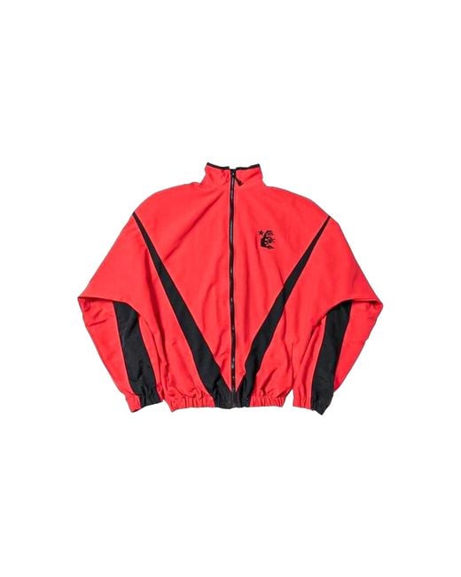 HELLSTAR Red Thriller Track Jacket Hsr231" for men