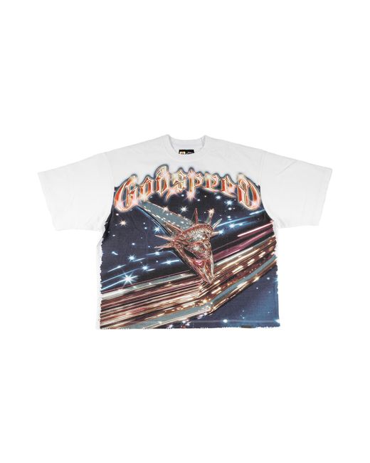 GODSPEED NEW YORK Black Liberty Cruiser T-Shirt Gs320" for men