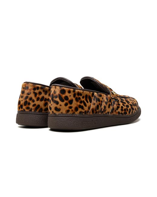 Adidas Brown Handball Spezial Loafer "Leopard Print Dark" Kj2526"