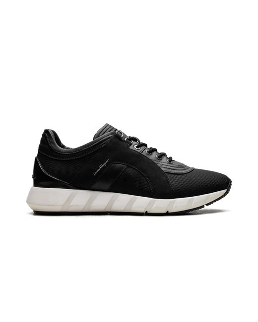 Ferragamo Black Alpe Low Top Sneakers Leather" 0686221 Tz U 53023" for men