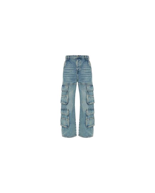 DIESEL Black D-Sire-Cargo-D L.30 Trousers "01 Denim" A13317 0Dbcx 01"