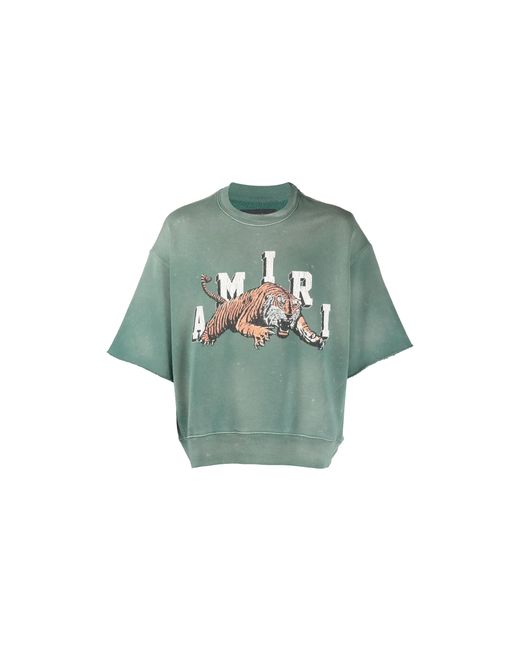 Amiri Green Tiger Logo Sweater Pf23Mjg017 310" for men