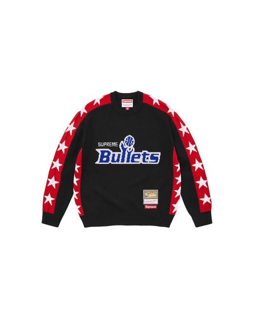 Supreme Black Mitchell & Ness Teams Sweater "Ss26