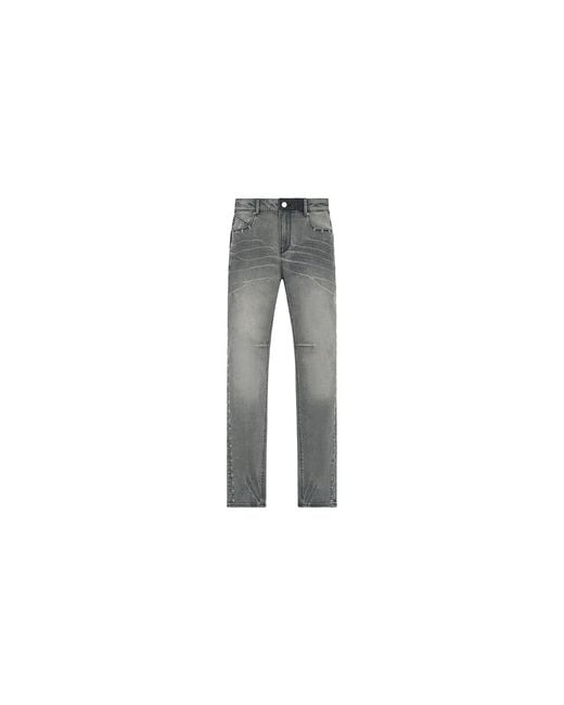 RTA Black Bryant Skinny Jeans "Iron Haze Side Cross" Mexod1217 J1205Inhsc" for men