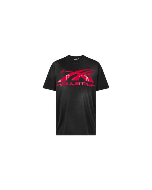 HELLSTAR Black Sport Logo Gel T-Shirt Hs01Scc001" for men