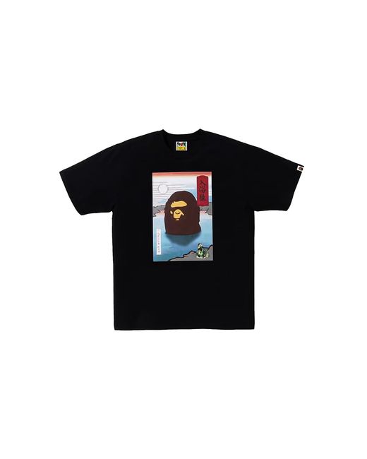 A Bathing Ape Black Japan Exclusive Japan Souvenir #1 T-Shirt 054" for men