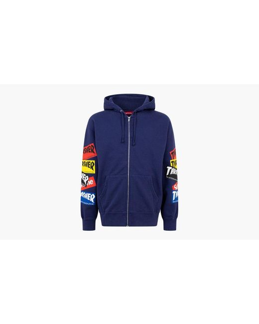 Supreme Cotton Thrasher Multi Logo Zip 