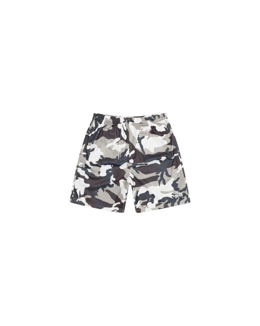 Stussy Black Basic Mesh Short "Snow Camo" Stus263" for men