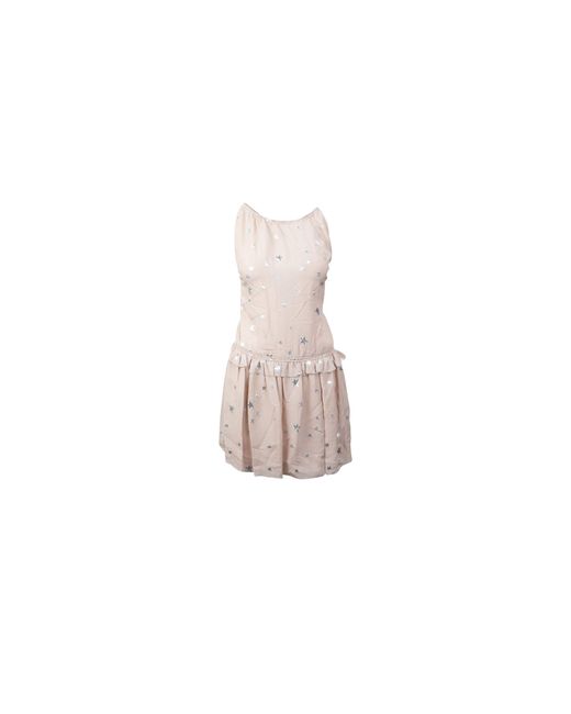 Amiri Black Stars Fil Coupe Halter Dress "Nude" Amr-Xtps-0234"