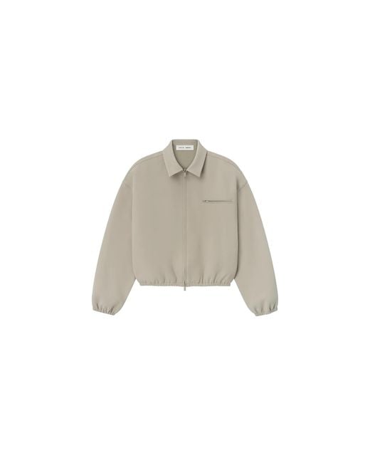 Fear Of God Black Bonded Canvas Zip-Up Jacket "Timber" 202Sp258061F" for men