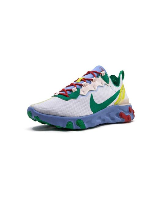nike react element 55 guava ice vast grey lucid green