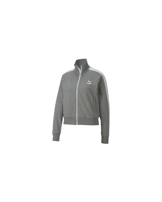 PUMA Black Classics T7 Track Jacket "Medium Heather" 595204 03" for men