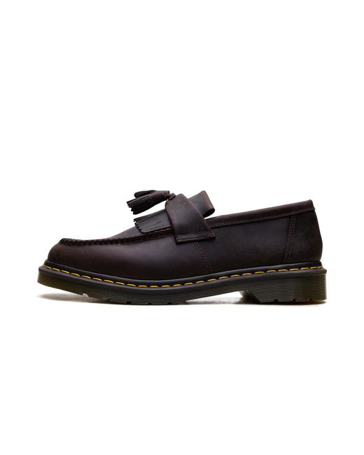 Dr. Martens Black Adrian Crazy Horse Leather Tassel Loafers 30917201" for men
