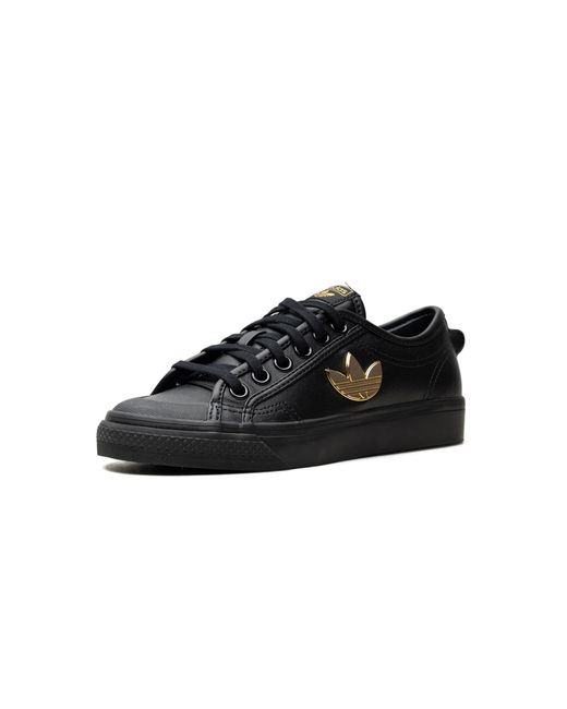 Adidas Black Nizza Trefoil "Carbon" H01129"