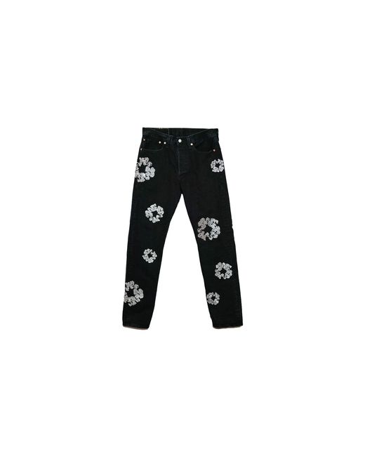 Chrome Hearts Black Bust Down Denim Dt482" for men
