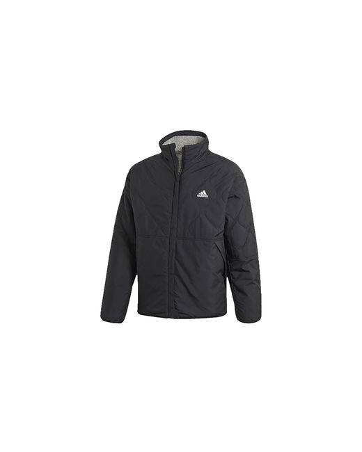 Adidas Black Sherpa Reversible Jacket Gf0051" for men