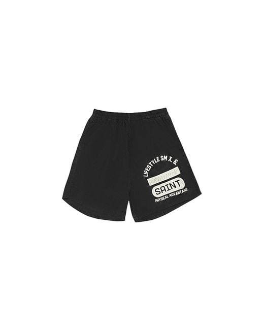 Saint Michael Black Creation Easy Shorts Creation Easy Shorts" for men