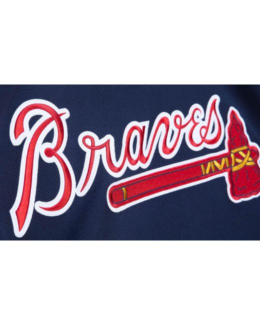 Mitchell & Ness Blue Batting Practice Jersey "Mlb Atlanta Braves 2003 Greg Maddux" Abpj3335 Abr03Gmanavy" for men