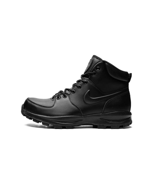 Nike Black Manoa Leather 454350 003" for men