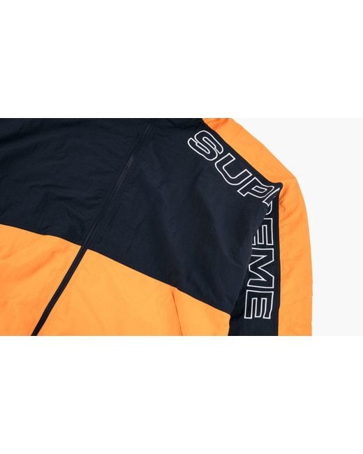 Supreme Orange Split Track Jacket "ss 17" for men