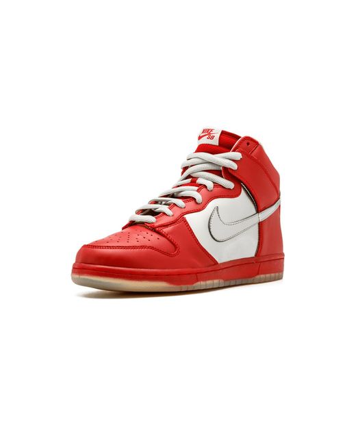 Nike Red Dunk High Premium Sb "Mork And Mindy" 313171 002" for men
