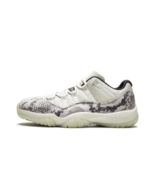 Nike Black Air 11 Retro Low "Snakeskin Light Bone" Cd6846 002" for men