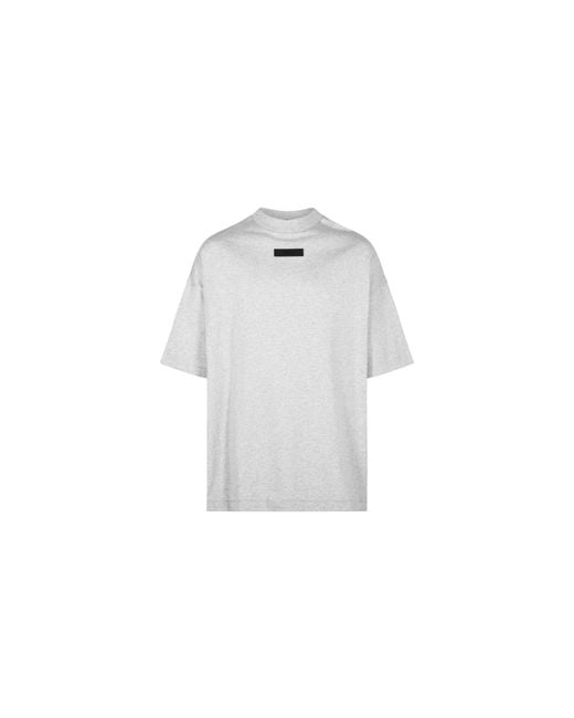 Fear Of God Black Tab Crewneck Tee "Light Heather" 125Sp244196F" for men