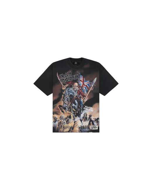 Represent Black Iron Maiden Steed T-Shirt "Stained" Mlm100581 04"