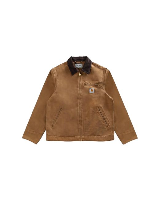Carhartt Brown Detroit Jacket "Hamilton Tobacco Rigid" I033112 00S02" for men