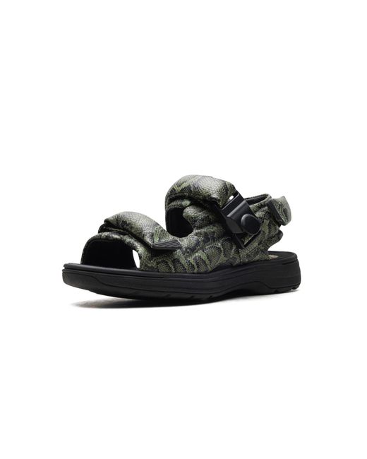 Clarks Black Snakeskin-Embossed Leather-Down "Martine Rose