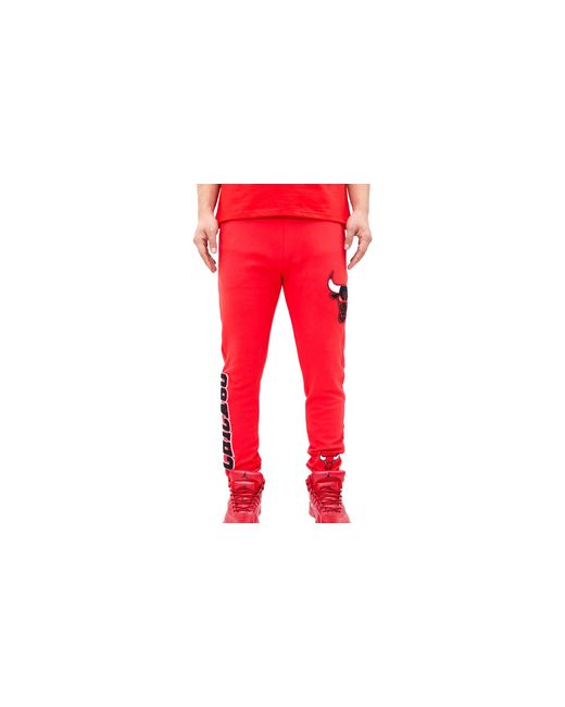 Pro Standard Red Nba Chicago Bulls Logo Blended Jogger Pants Bcb451538" for men