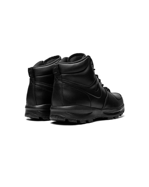 Nike Black Manoa Leather 454350 003" for men